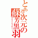 とある次元の蘇芳黒羽（ブラックリスト）