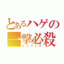 とあるハゲの一撃必殺（マジパンチ）