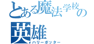 とある魔法学校の英雄（ハリーポッター）