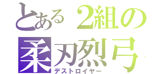 とある２組の柔刃烈弓（デストロイヤー）