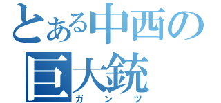 とある中西の巨大銃（ガンツ）