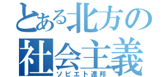 とある北方の社会主義国（ソビエト連邦）