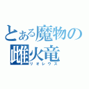 とある魔物の雌火竜（リオレウス）