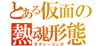 とある仮面の熱魂形態（タマシーコンボ）