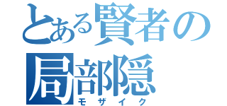 とある賢者の局部隠（モザイク）