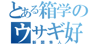 とある箱学のウサギ好き（新開隼人）