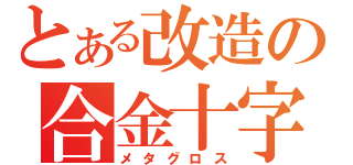 とある改造の合金十字（メタグロス）