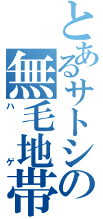 とあるサトシの無毛地帯（ハゲ）