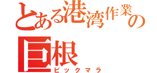 とある港湾作業員の巨根（ビックマラ）