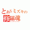 とあるミズキの修羅魂（インデックス）