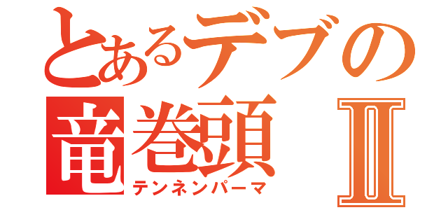 とあるデブの竜巻頭Ⅱ（テンネンパーマ）