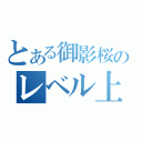 とある御影桜のレベル上げ（）