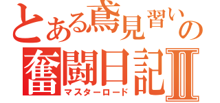 とある鳶見習いの奮闘日記Ⅱ（マスターロード）