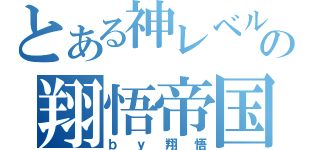 とある神レベルの翔悟帝国（ｂｙ翔悟）