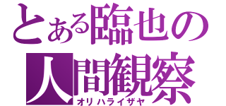 とある臨也の人間観察（オリハライザヤ）