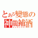 とある變態の神龍補酒（インデックス）