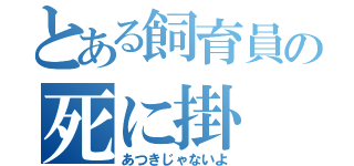 とある飼育員の死に掛（あつきじゃないよ）