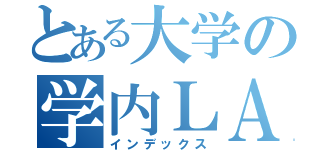 とある大学の学内ＬＡＮ（インデックス）