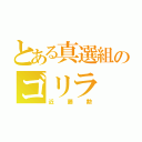 とある真選組のゴリラ（近藤勲）