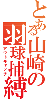 とある山崎の羽球捕縛（アウトキャッチ）