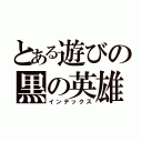 とある遊びの黒の英雄（インデックス）