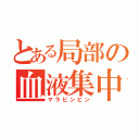 とある局部の血液集中（マラビンビン）