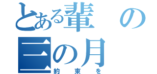 とある輩の三の月（約束を）