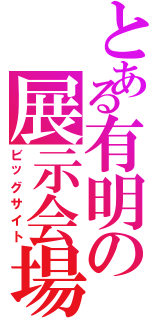 とある有明の展示会場（ビッグサイト）