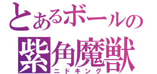 とあるボールの紫角魔獣（ニドキング）