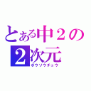 とある中２の２次元（ボウソウチュウ）