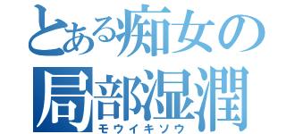 とある痴女の局部湿潤（モウイキソウ）