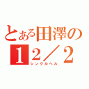 とある田澤の１２／２４（シングルヘル）