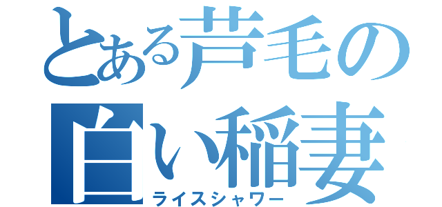 とある芦毛の白い稲妻（ライスシャワー）