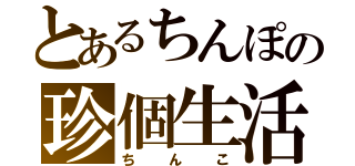 とあるちんぽの珍個生活（ちんこ）