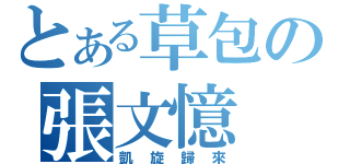 とある草包の張文憶（凱旋歸來）