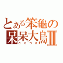 とある笨龜の呆呆大烏龜！！Ⅱ（ごろつき）