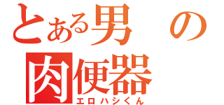 とある男の肉便器（エロハシくん）