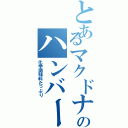 とあるマクドナルドのハンバーガーⅡ（化学調味料たっぷり）