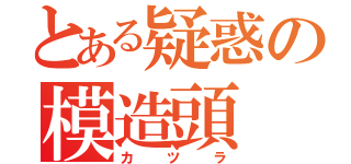 とある疑惑の模造頭（カツラ）