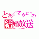 とあるマウにゃの結婚放送（私はｓｅｐｈｙと結婚！）