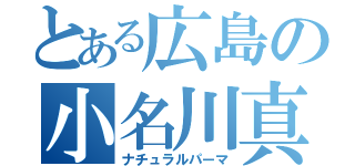 とある広島の小名川真司（ナチュラルパーマ）