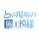 とある現場の施工模様（ぺブルコート）