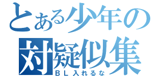 とある少年の対疑似集（ＢＬ入れるな）