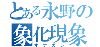 とある永野の象化現象（オナガン）