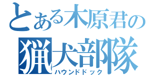 とある木原君の猟犬部隊（ハウンドドック）