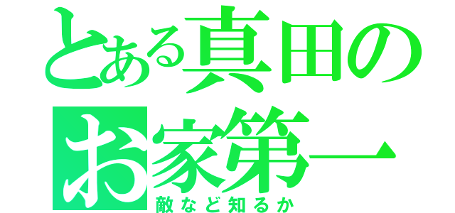 とある真田のお家第一（敵など知るか）