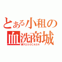 とある小租の血洗商城（剩下２５０ＣＡＳＨ）