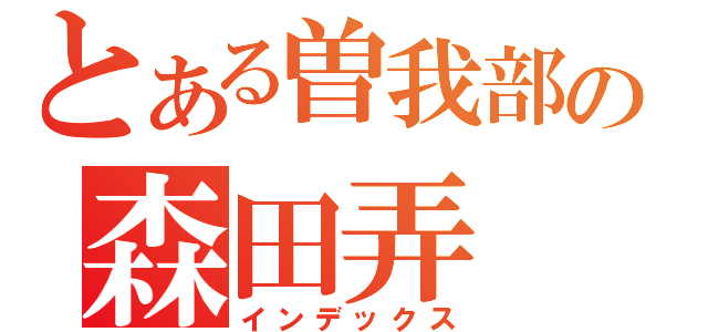 とある曽我部の森田弄（インデックス）