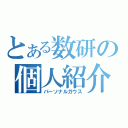 とある数研の個人紹介２０１０（パーソナルガウス）