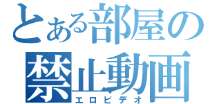 とある部屋の禁止動画（エロビデオ）